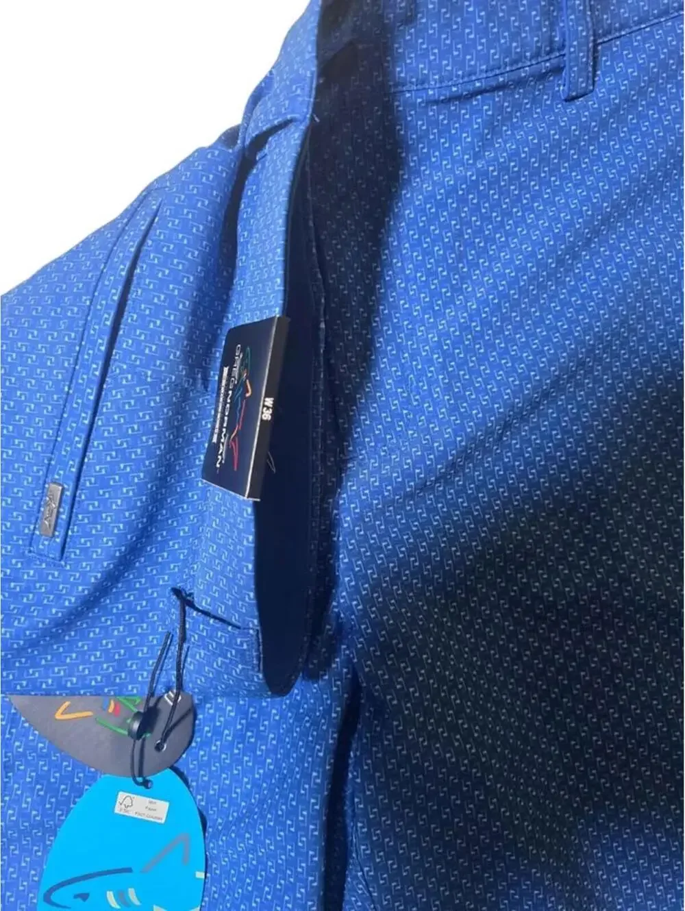 NWT Greg Norman Hybrid Short Blue W36